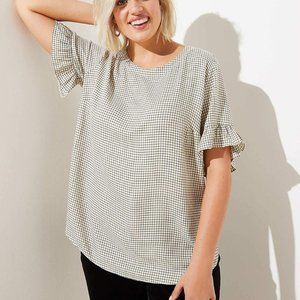 LOFT Plus Flutter Sleeve Top, Size 20